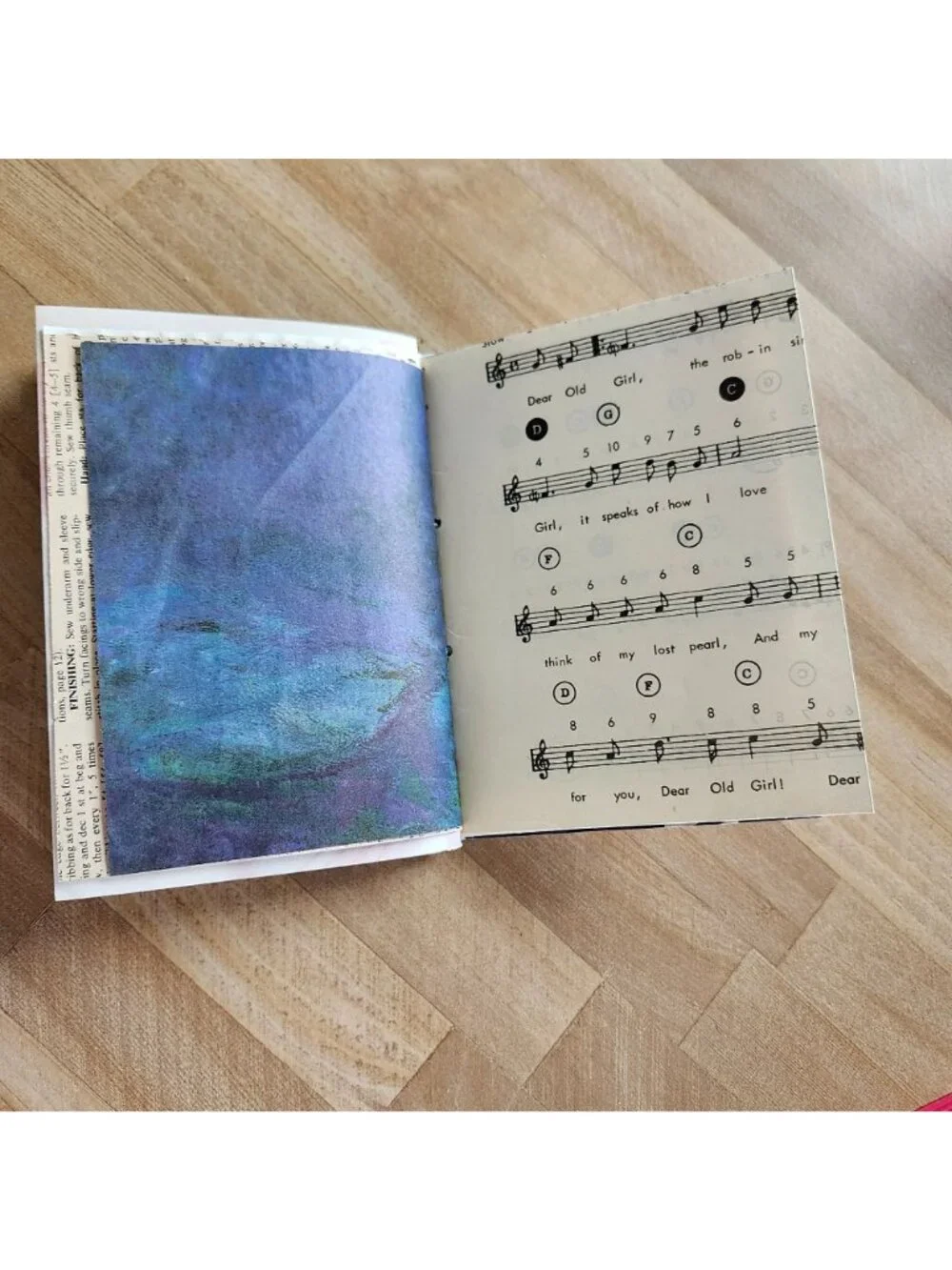 Handmade Junk Journal Booklet 60 pages Peace On Earth
